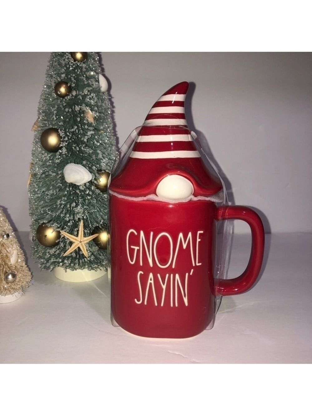 FIRM! NWT Rae Dunn Gnome Sayin’ topper mug